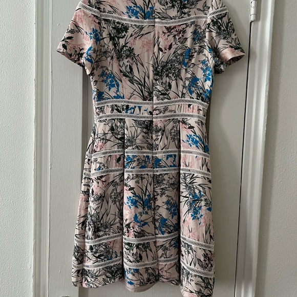Reiss Floral Mini Dress with Pleated Skirt - Picture 2 of 4